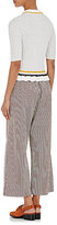 Thumbnail for your product : 3.1 Phillip Lim Women's Striped Cotton Flutter-Hem Polo Shirt