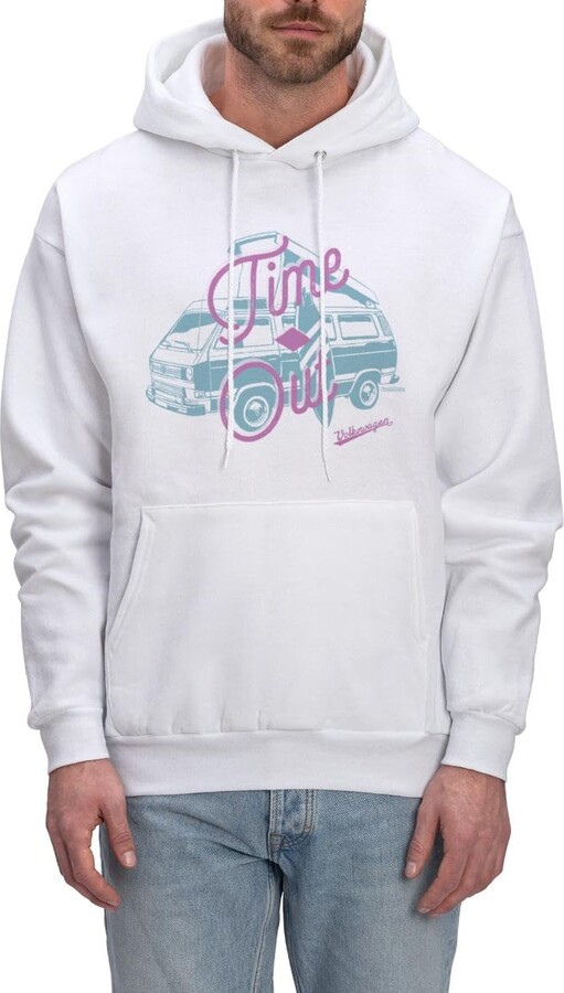 Spreadshirt Volkswagen VW Bulli With Time Out Lettering Men's Hoodie