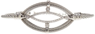 Alor 18K White Gold & Diamond Stainless Steel Bracelet - 0.33 ctw