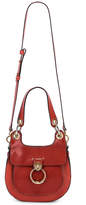 Thumbnail for your product : Chloé Small Tess Leather Hobo Bag in Sepia Brown | FWRD