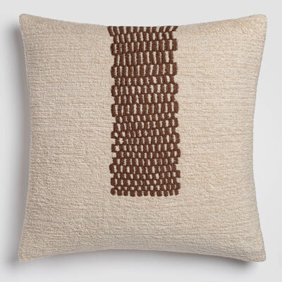 Crane Home Forest Path Green & Brown Nature-Inspired Accent Pillow
