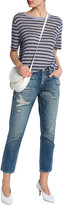 Thumbnail for your product : Amo Tomboy Cropped Distressed Boyfriend Jeans