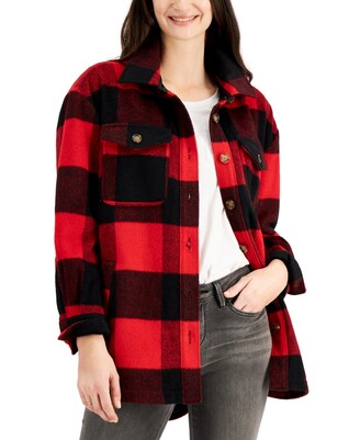 Style&Co. Style & Co Plaid Shirt Jacket, Created for Macy's