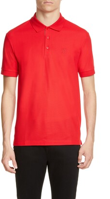 burberry polo mens red