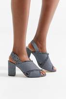 Thumbnail for your product : Urban Outfitters Striped Denim Fringe Heel