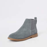Thumbnail for your product : River Island Boys grey suede chelsea boots