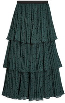 Thumbnail for your product : Topshop Star Tiered Pleated Midi Skirt