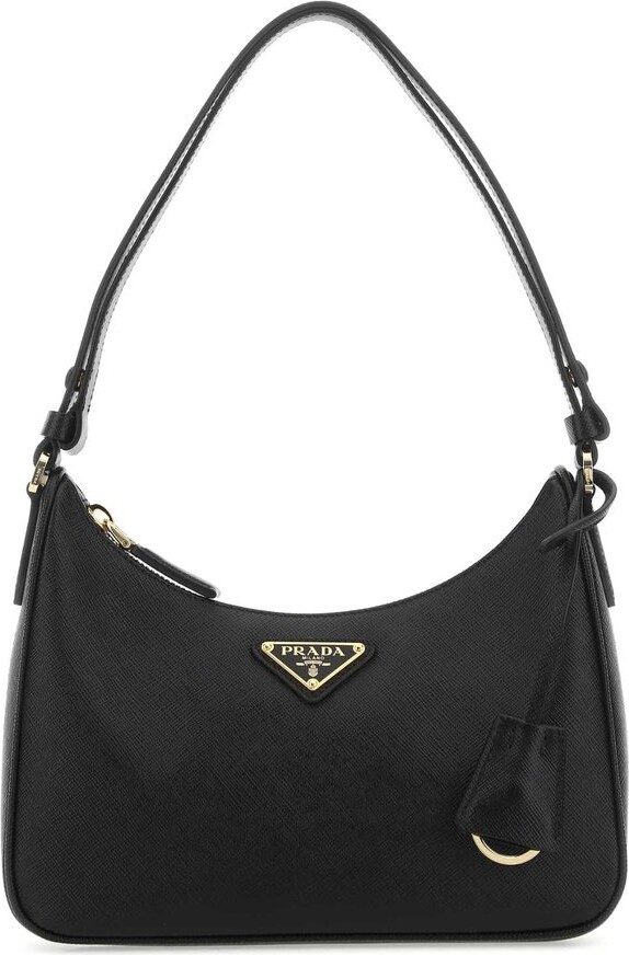 Prada Pochette Shoulder Bag Tessuto Small Black 2362162