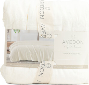 TJMAXX Velvet Plush Blanket, Polyester