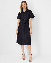 Thumbnail for your product : Ann Taylor Eyelet Belted Shirtdress