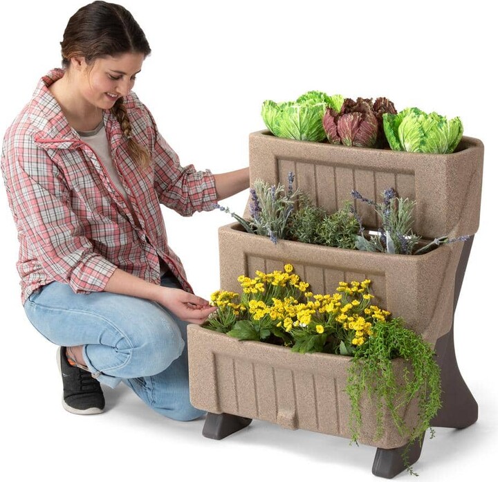 Simplay3 3-Level Herb and Flower Garden Planter