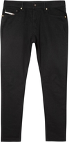Thumbnail for your product : Diesel Tepphar black straight-leg jeans