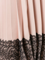 Thumbnail for your product : RED Valentino lace hem pleated skirt