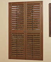 Thumbnail for your product : Home Basics Plantation Faux Wood Shutter 27-35" x 72-74"