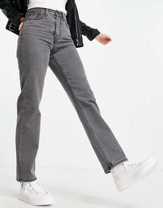 Topshop dad jeans in smoke gray - ShopStyle
