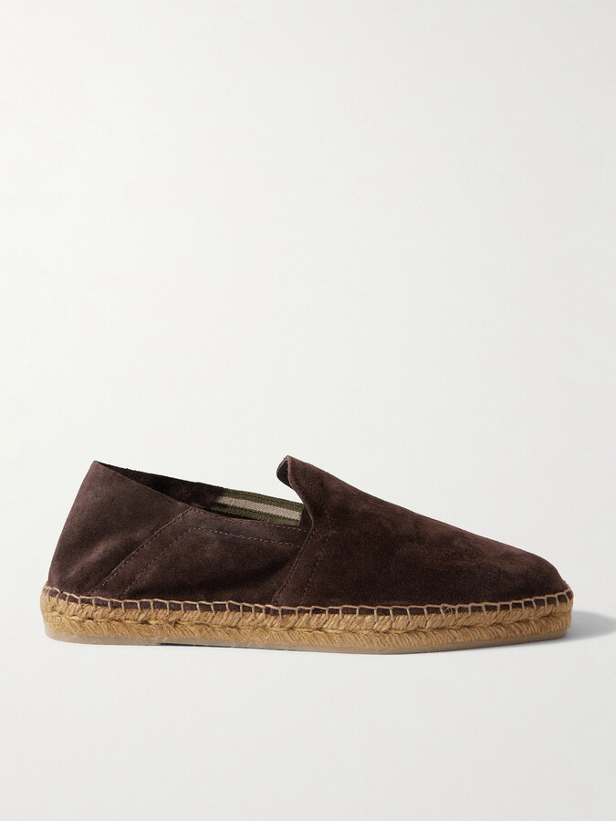 Parker Collapsible-Heel Suede Espadrilles