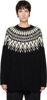 Black Jacquard Sweater 