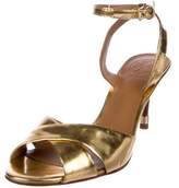 Thumbnail for your product : Tory Burch Metallic Ankle Strap Sandals