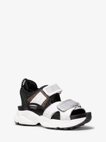 michael michael kors barlow mesh and scuba sport sandal