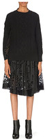 Thumbnail for your product : Sacai Knitted-front patterned dress