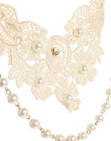 Thumbnail for your product : ASOS Lace & Faux Pearl Choker Necklace