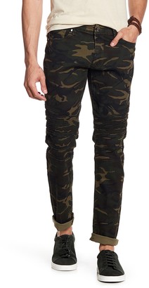 X-Ray Pintuck Pleated Camo Jeans - 30-32" Inseam