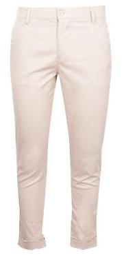 boohoo NEW Mens Stone Tapered Fit Chino With Stretch in
