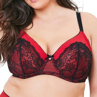 Oola Lingerie Lace Underwired Bra - Size 46FF