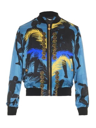 Versace Cuban-print bomber jacket