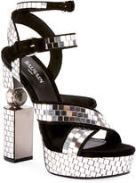 Thumbnail for your product : Balmain Jeni Disco-Ball Platform Sandals