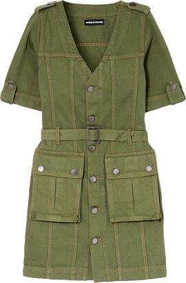 House of Holland Short Dress Military Green