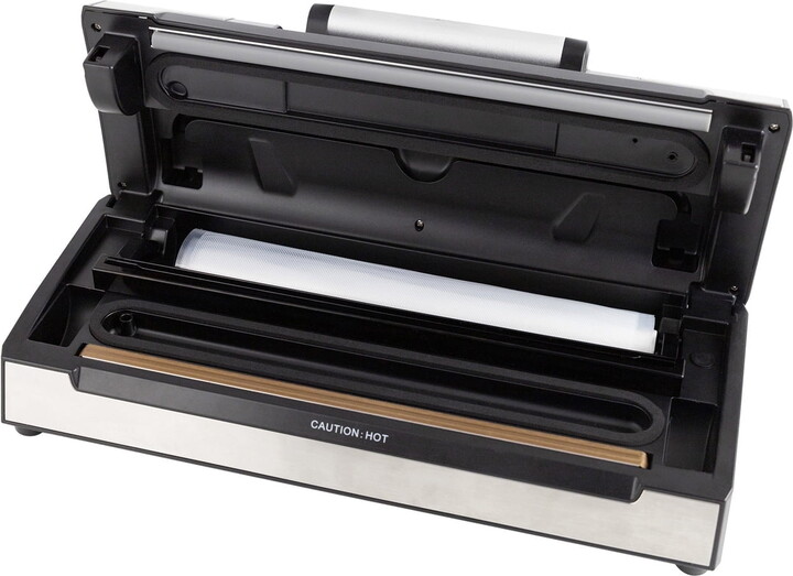 Nesco Professional Vacuum Sealer Machine, Powerful Multi-Mode Food Sealer With Accessory Port for Jars/Canisters, Built-In Roll Storage, Includes (2) 10 ft Rolls & (10) Pre-Cut Bags, For Pantry Storage & Meal Prep