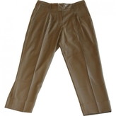 Thumbnail for your product : Paul & Joe Khaki Wool Trousers