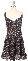 Thumbnail for your product : RON HERMAN Tiered Cami Dress In Navy Dot Print