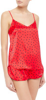 Thumbnail for your product : Stella McCartney Betty Twinkling Printed Stretch-silk Satin Camisole