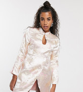 Thumbnail for your product : One Above Another wrap front mini dress in floral jacquard