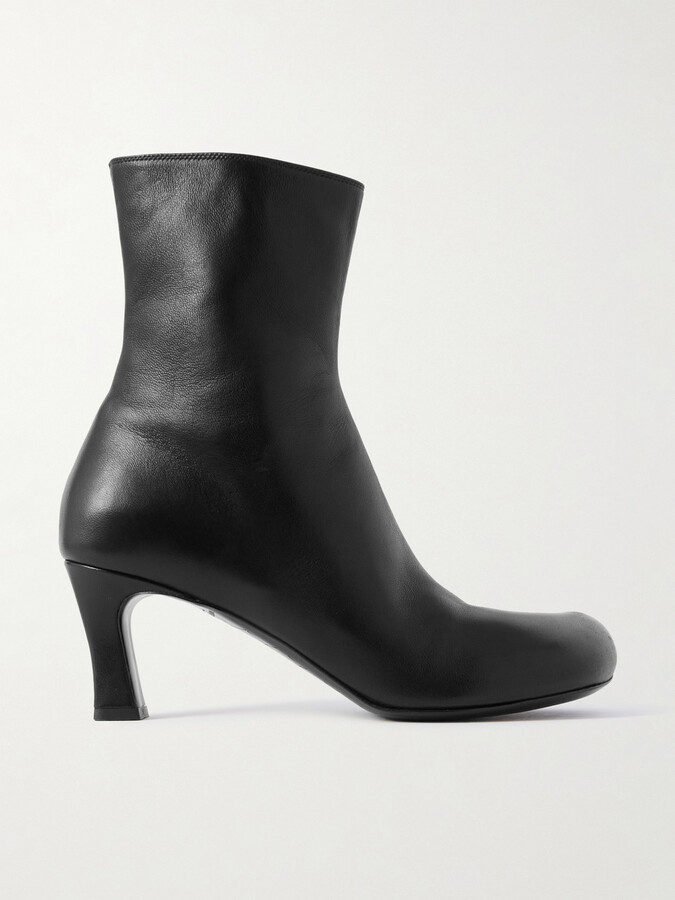 Bottega Veneta Leather Ankle Boots - Black