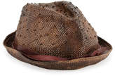 Thumbnail for your product : Brunello Cucinelli Hand-Painted Knot Fedora