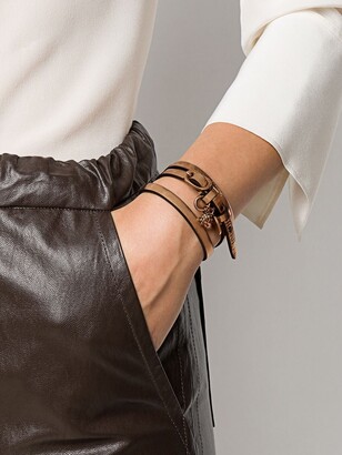 Alexander McQueen Wrap-Around Leather Bracelet