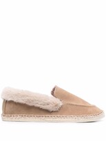 Thumbnail for your product : Manebi Faux Fur-Lined Loafer Espadrille