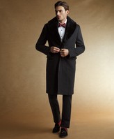Thumbnail for your product : Brooks Brothers Shearling Collar Chesterfield Coat