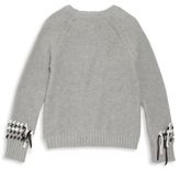 Thumbnail for your product : Autumn Cashmere Girl's Cotton Fringe Sweater