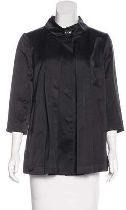 Rachel Roy Silk Three-Quarter Sleeve Coat