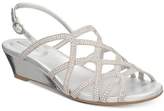 Thumbnail for your product : Bandolino Galtelli Embellished Slingback Wedge Sandals