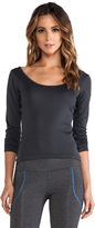 Thumbnail for your product : So Low SOLOW Cropped Hi-Lo Running Top