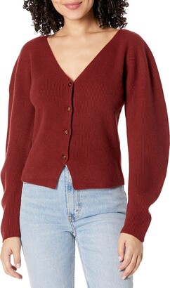 Vince Women's Cashmere Ribbed Open Neck Cardigan