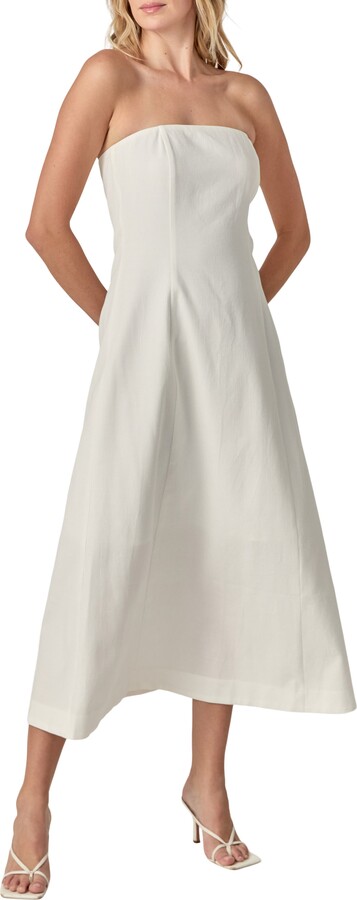 Endless Rose Strapless Linen Dress