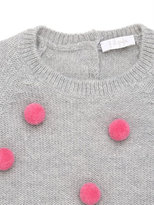 Thumbnail for your product : Il Gufo Knitted Merinos Wool Sweater W/ Pompom