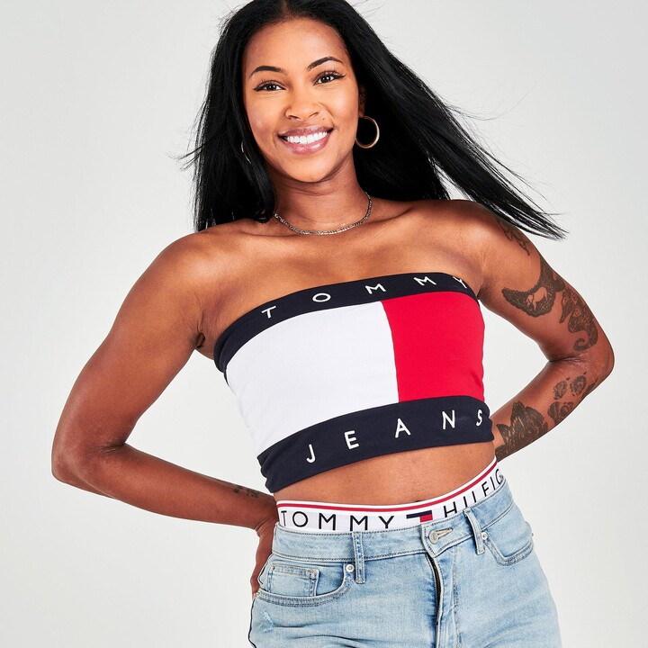 Tommy Hilfiger Women's Tommy Jeans Bandeau Top - ShopStyle