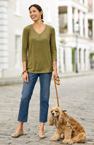 Thumbnail for your product : J. Jill Embroidered 3/4-sleeve knit tee